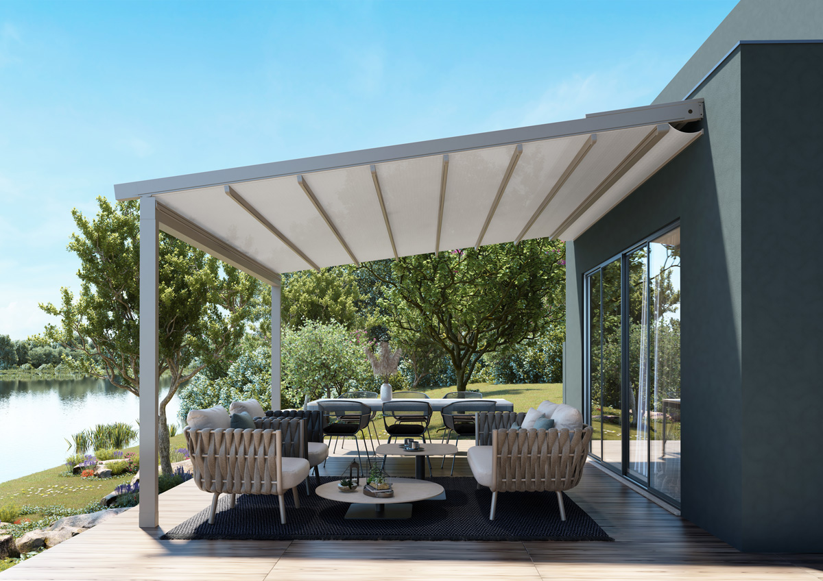 Pérgola sol y lluvia