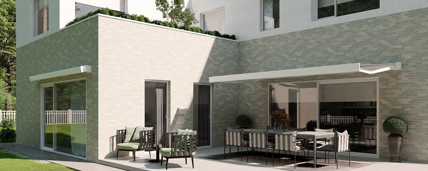Cofres extensibles Epica Lite instalados jardin